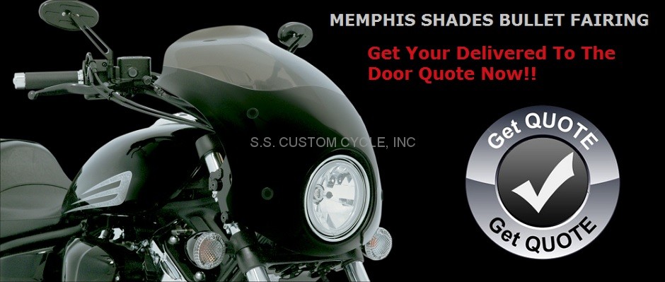 Memphis Shades Plates-Only Kit for Bullet Fairing Polished #MEK1710