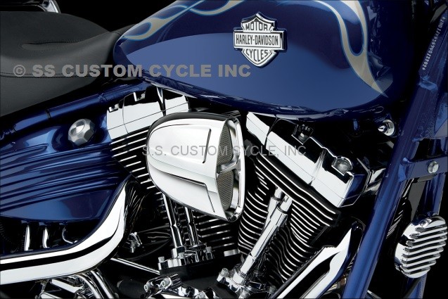 Motors Blue Air Intake Filter For Harley Sportster Custom Low XL1200C 1200R 883L